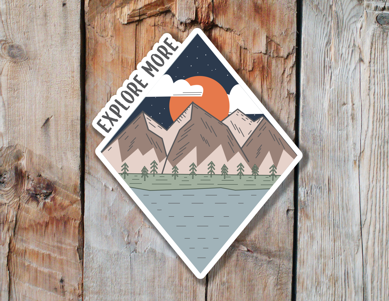 Explore More Mountain Sticker| Mountain Van Life| RV Life Stickers