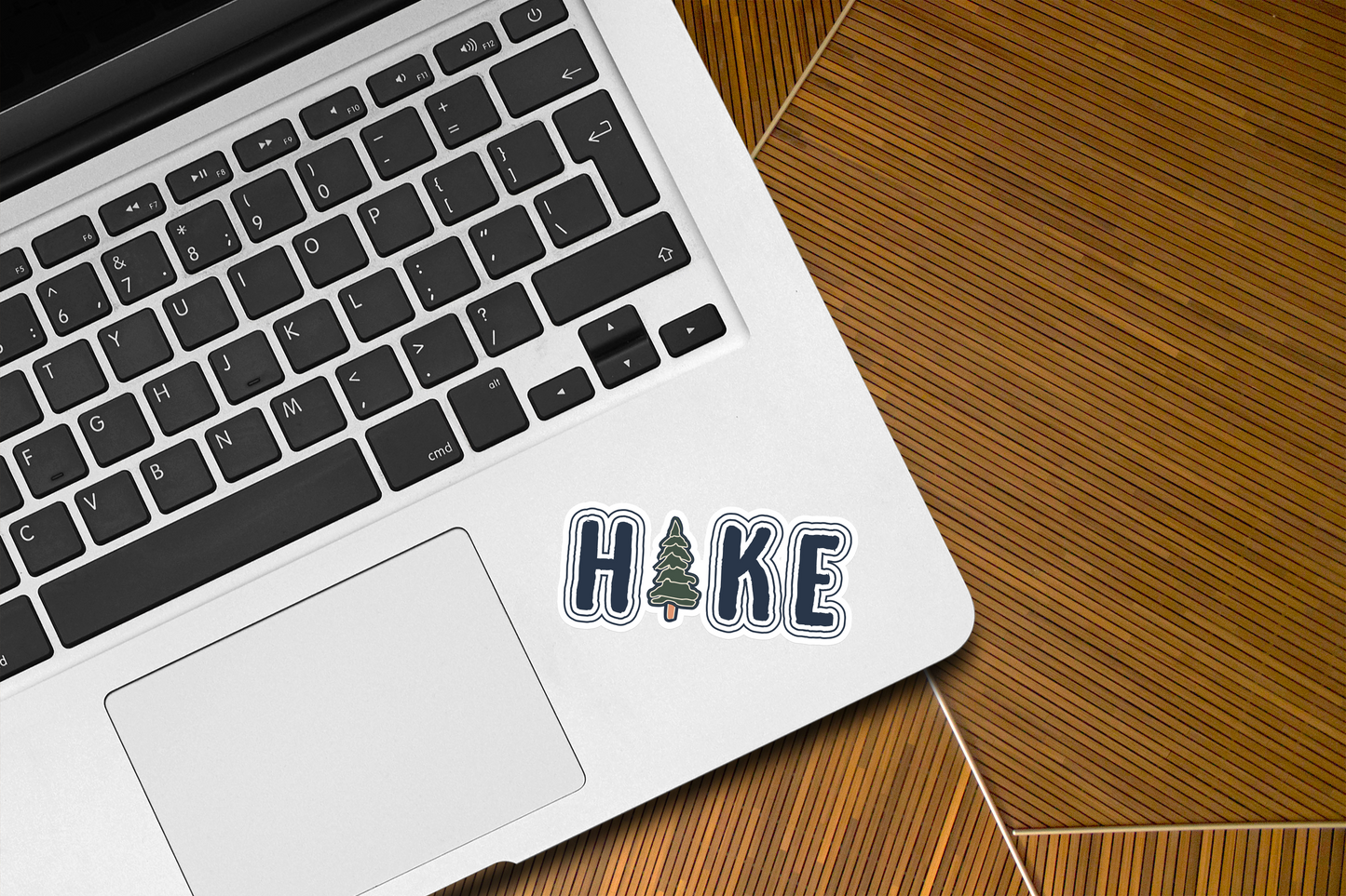 Hike Sticker |Retro Hike Sticker with Pine Tree | Hike Mountains Sticker| Camping Stickers