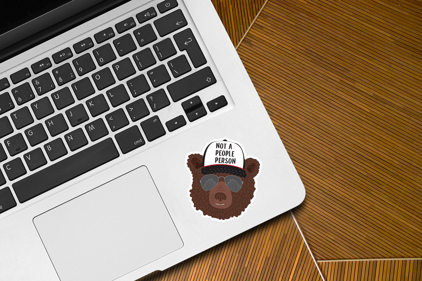 Bear Sticker | Not a People Person Sticker | Cool Bear Sticker | Stanley Cup Stickers