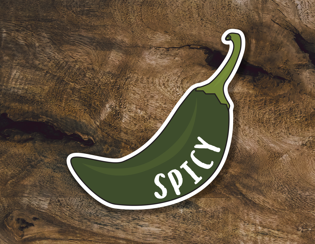 Jalapeno Vinyl Sticker | Spicy Jalapeno Decal | Jalapeno Water Bottle Sticker