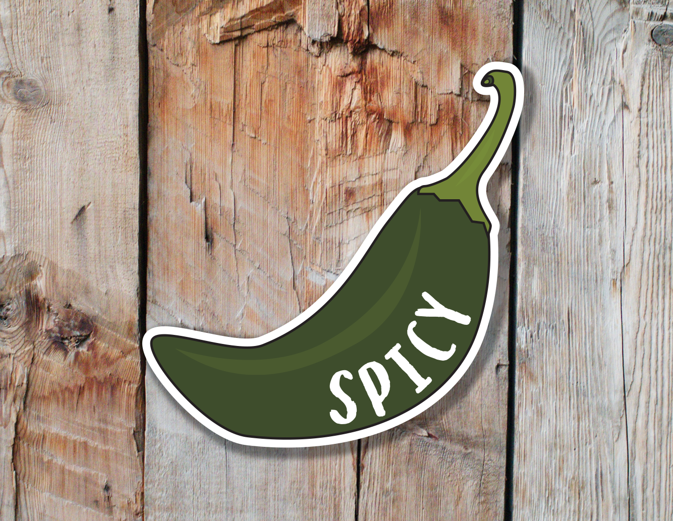 Jalapeno Vinyl Sticker | Spicy Jalapeno Decal | Jalapeno Water Bottle Sticker