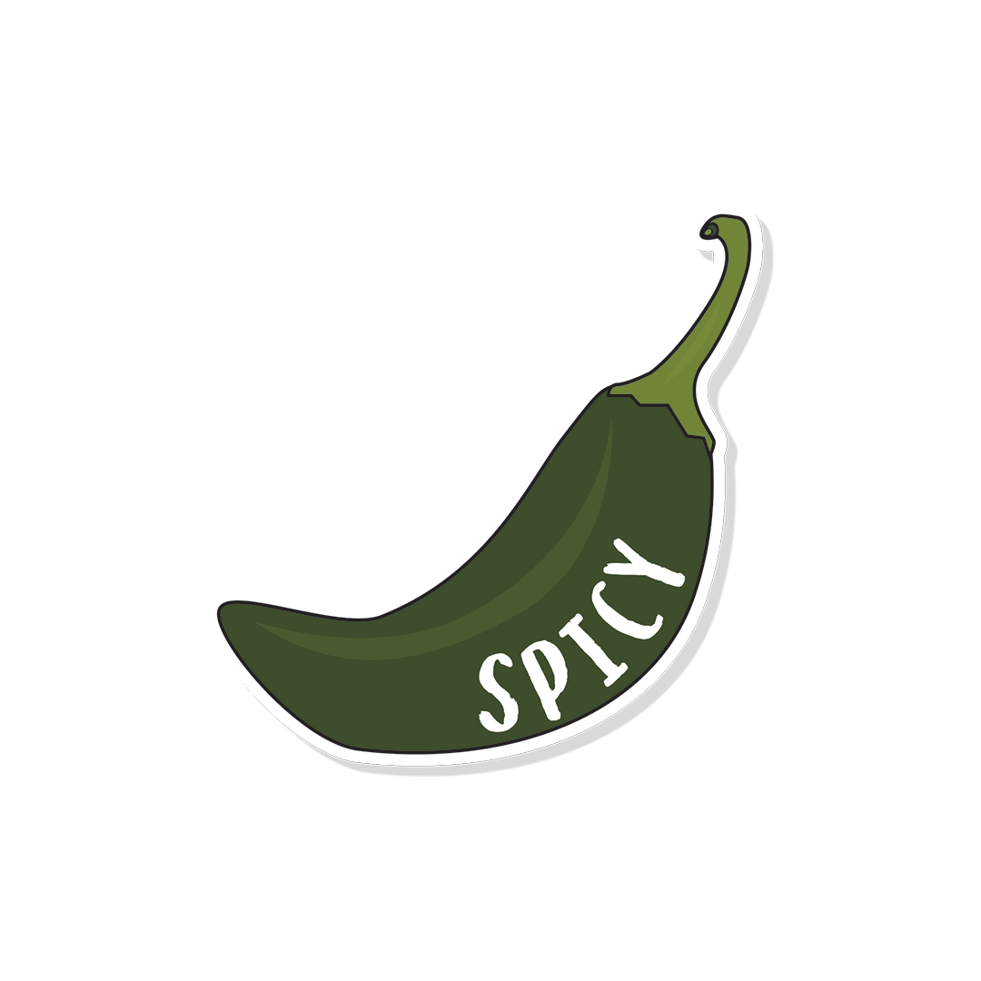Jalapeno Vinyl Sticker | Spicy Jalapeno Decal | Jalapeno Water Bottle Sticker