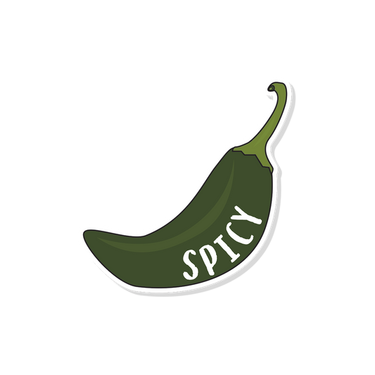 Jalapeno Vinyl Sticker | Spicy Jalapeno Decal | Jalapeno Water Bottle Sticker