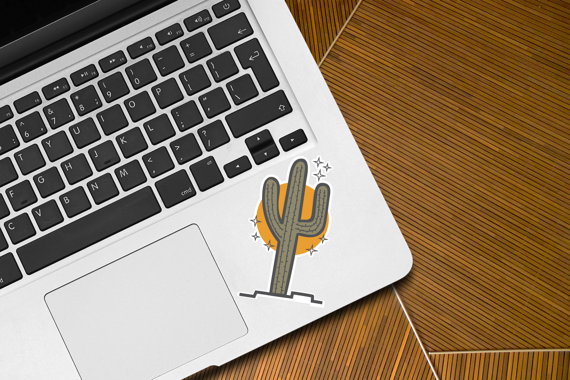 Sunny Saguaro Cactus Sticker| Arizona Cactus Sticker | Cool Cactus Stickers| Hiking Stickers for Water Bottles | Cactus Laptop Decal