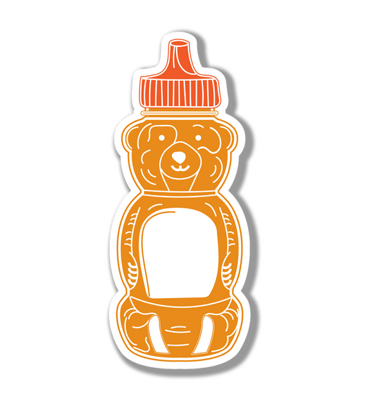 Honey Bear Bottle Sticker| Honey Bear Stickers| Cute Bear Decal |Honey Bottle Sticker | Waterproof Sticker  Bear Water Bottle Sticker|