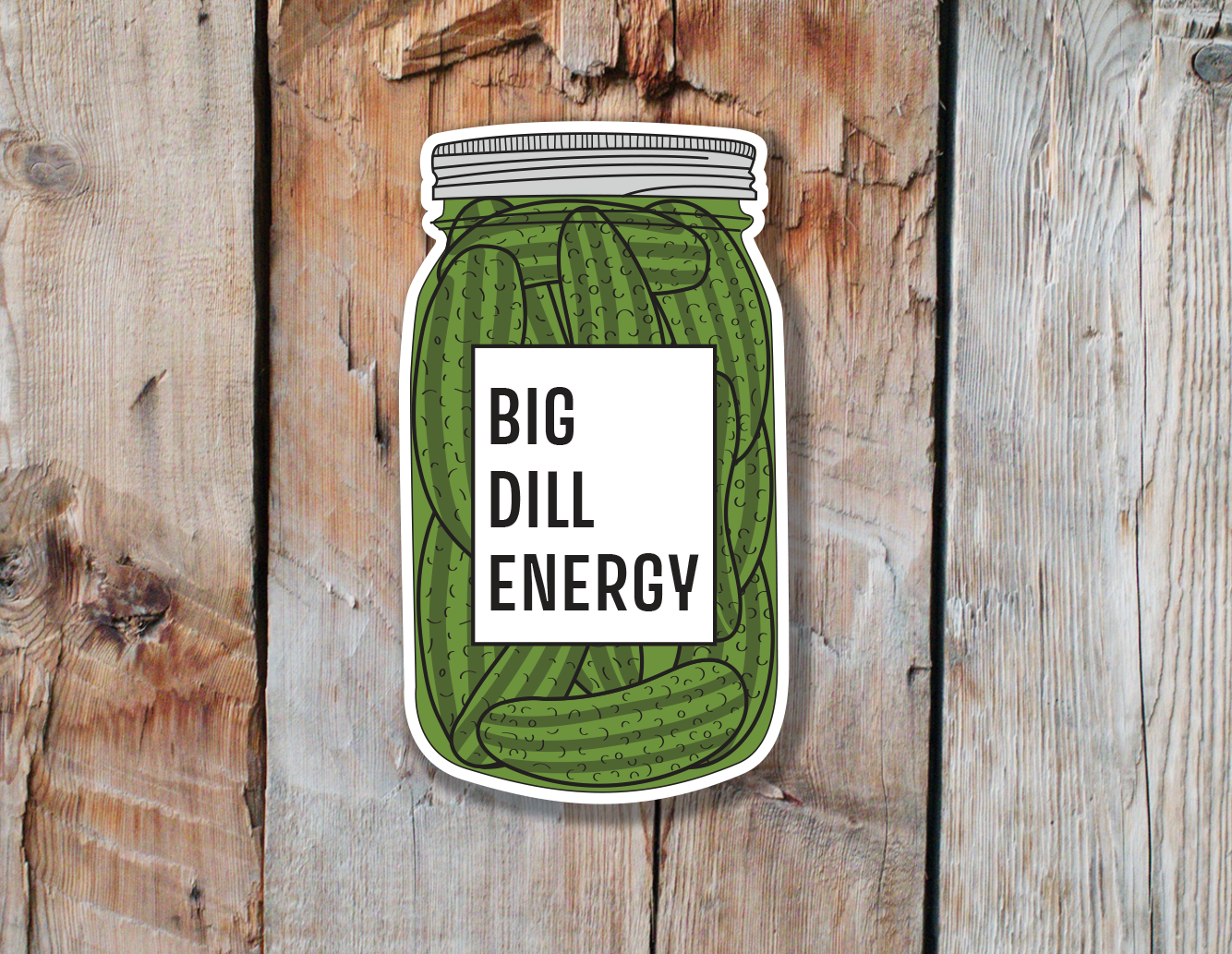 Elevate your everyday items with our "Big Dill Energy" Dill Pickle Sticker – a burst of whimsy and confidence that adds a splash of humor to your personal style! This high-quality, weather-resistant sticker showcases a charismatic dill pickle exuding irresistible charm and an unmistakable aura of "big dill energy."
