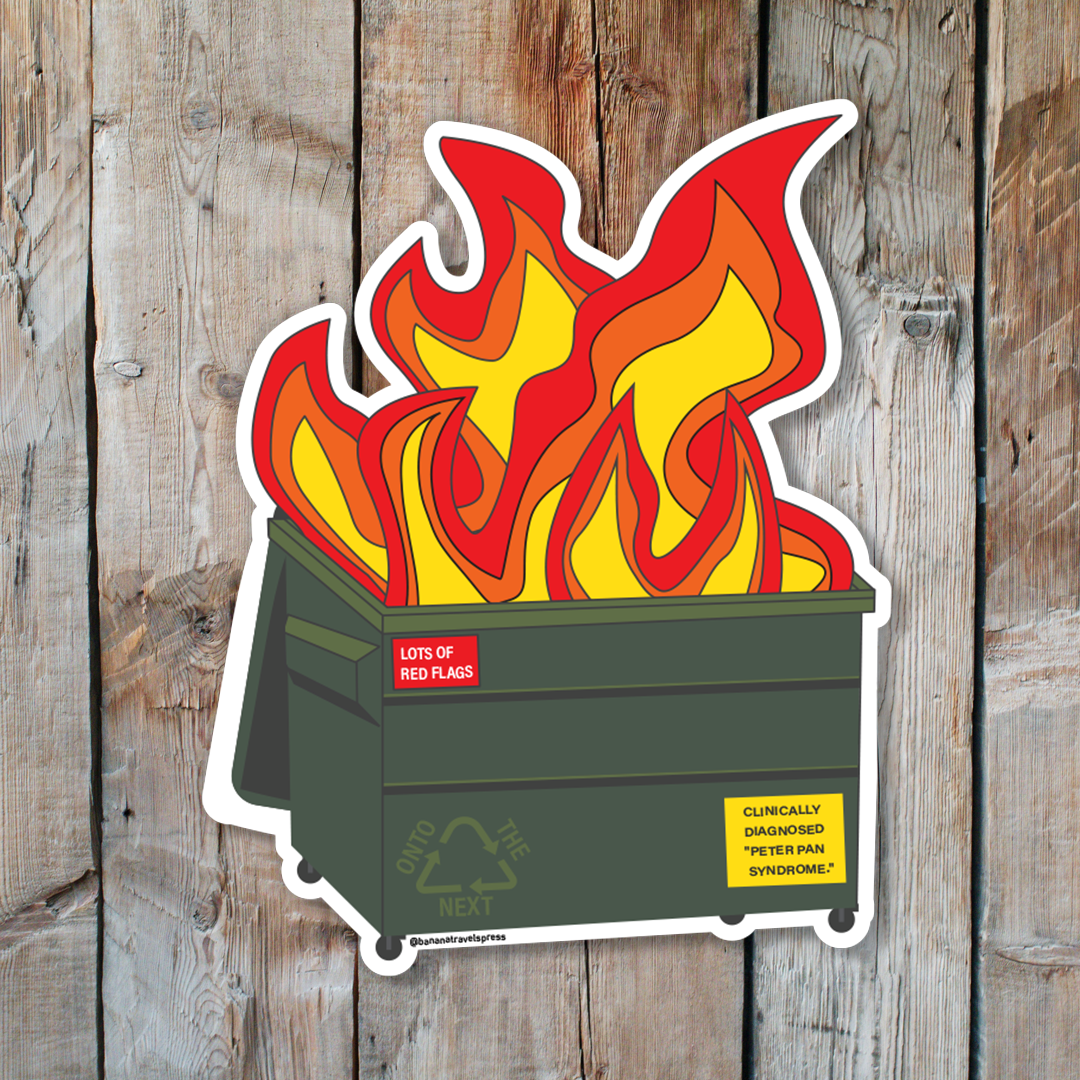 Dumpster Fire Sticker