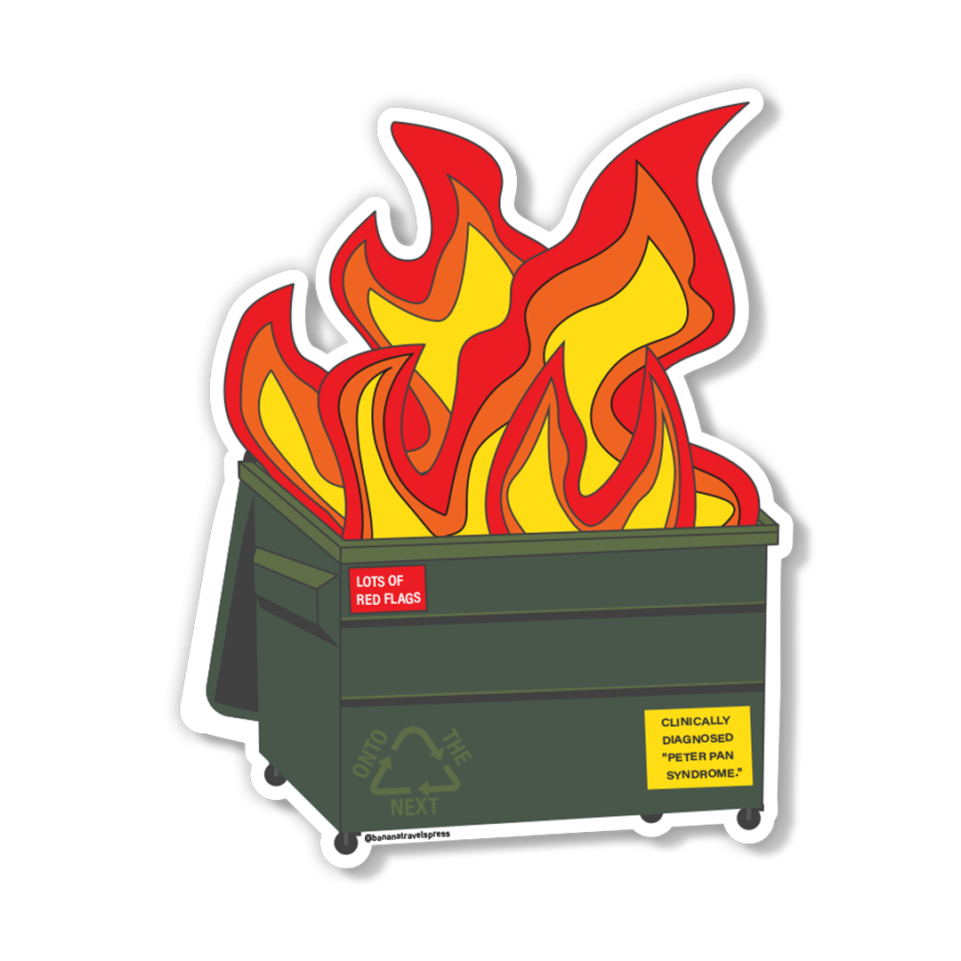 Dumpster Fire Sticker