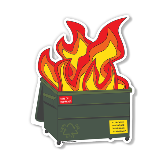Dumpster Fire Sticker