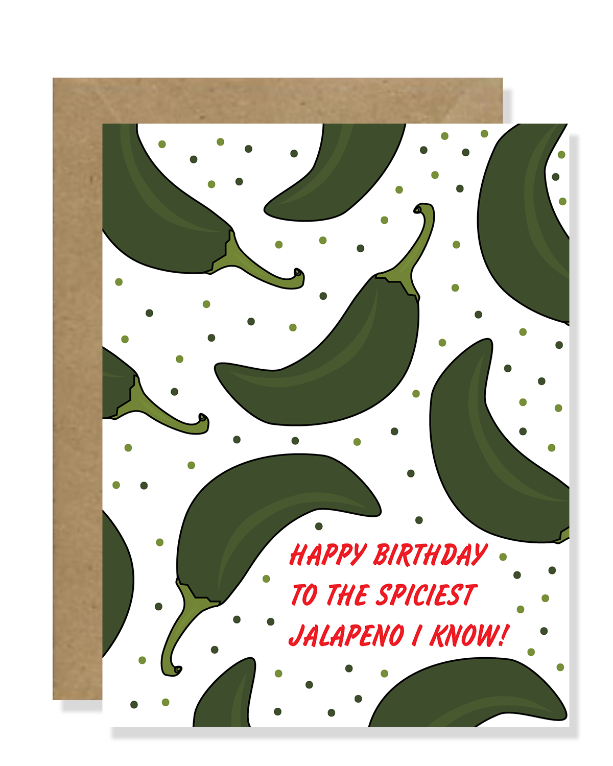 spiciest jalapeno greeting card