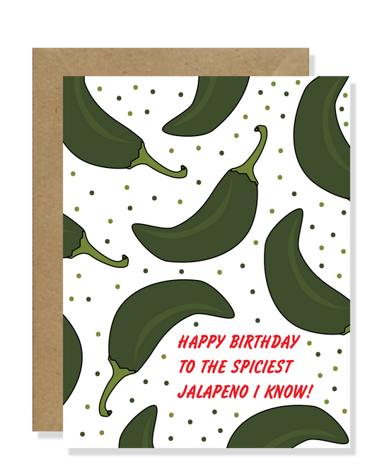 spiciest jalapeno greeting card