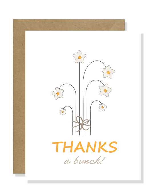 Minimalist Flower Thank You Card