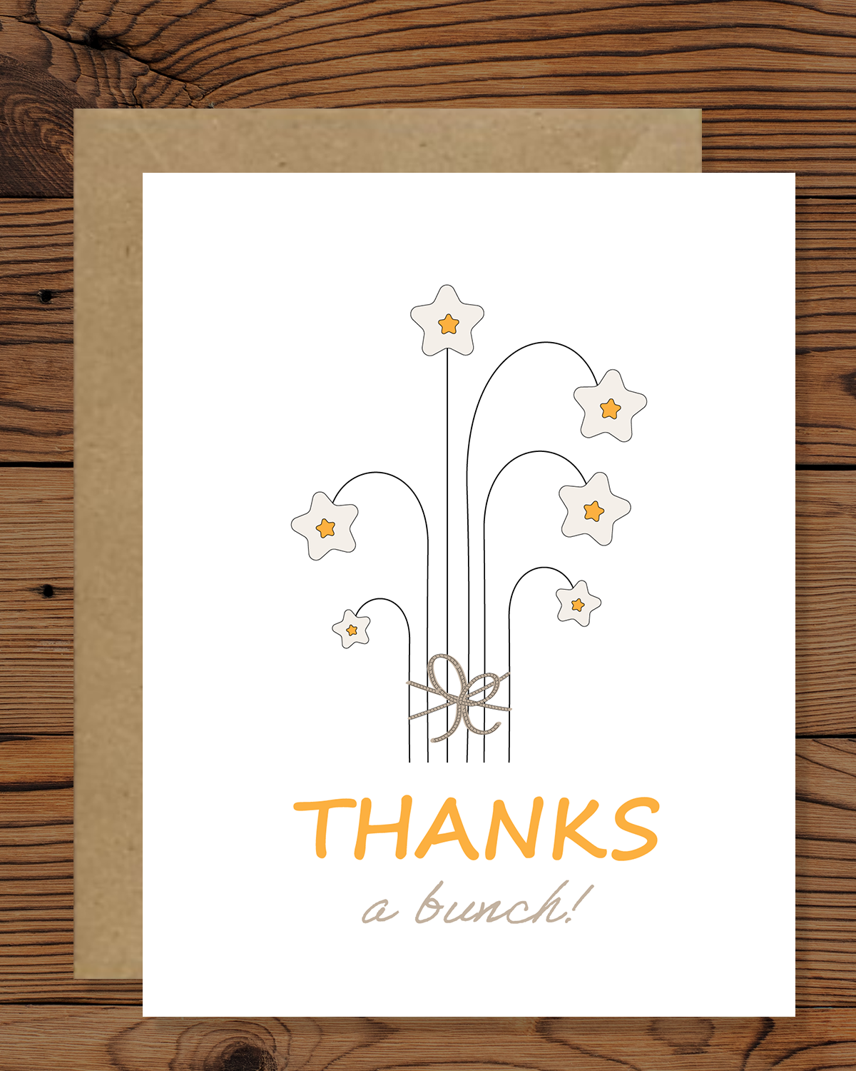 Minimalist Flower Thank You Card