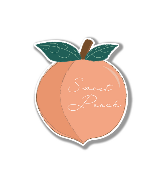 Sweat Peach Vinyl Sticker