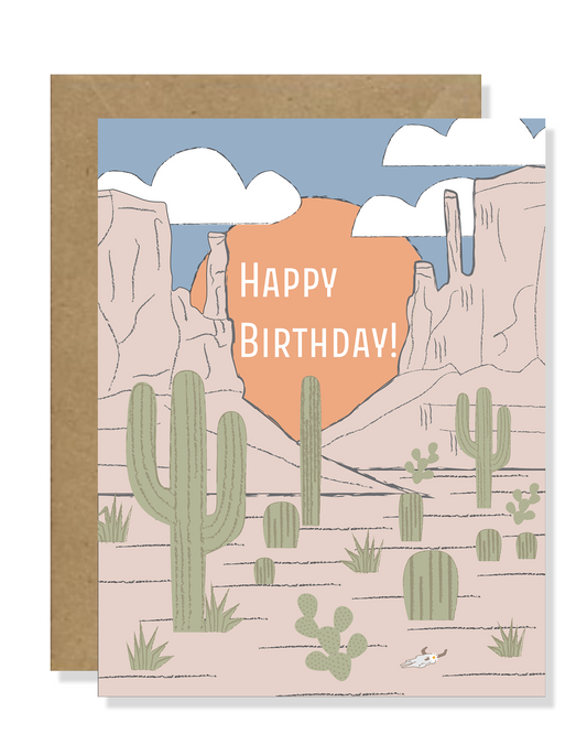 Monument Valley Birthday Card