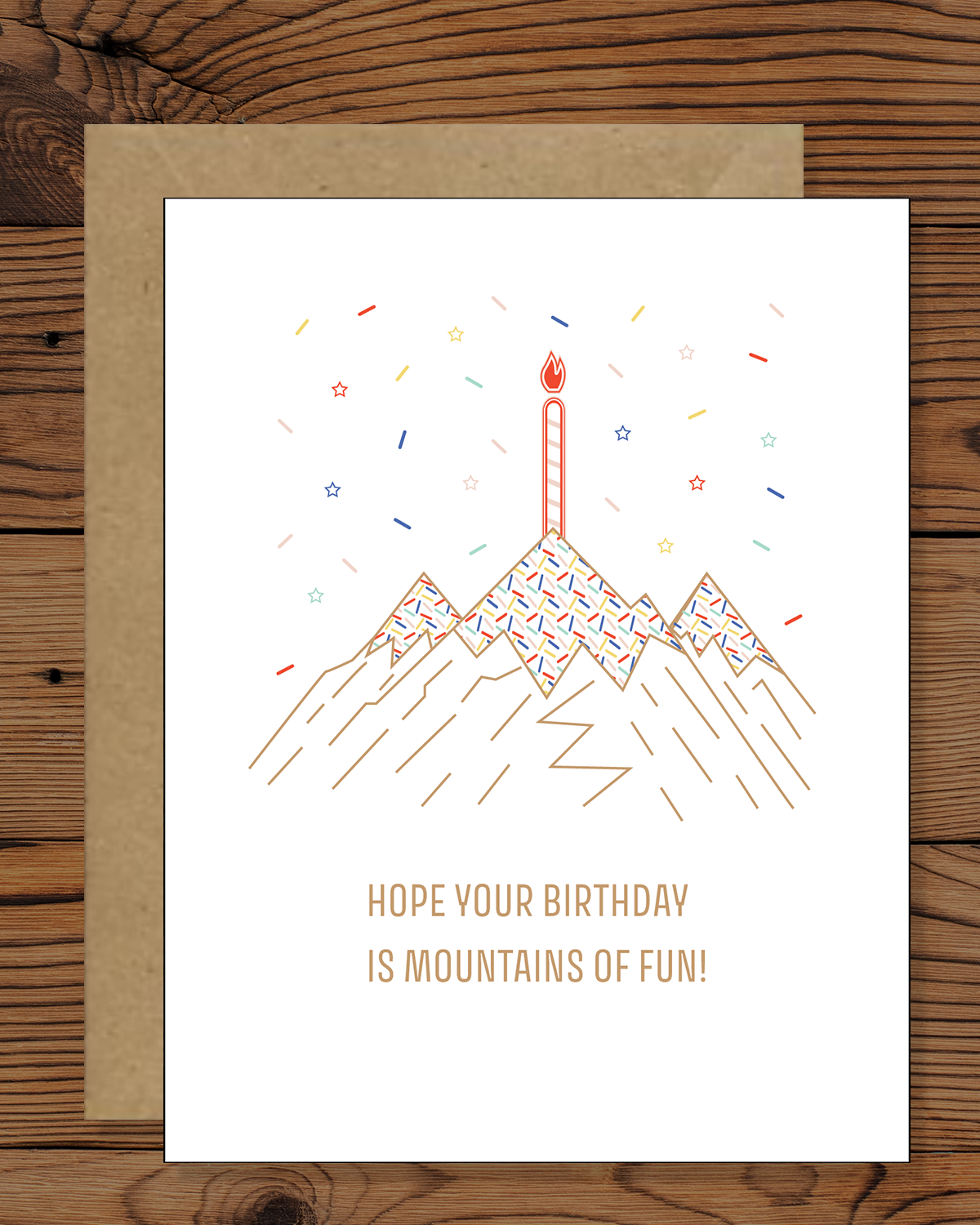 Hope Your Birthday is Mountains of Fun Greeting Card
