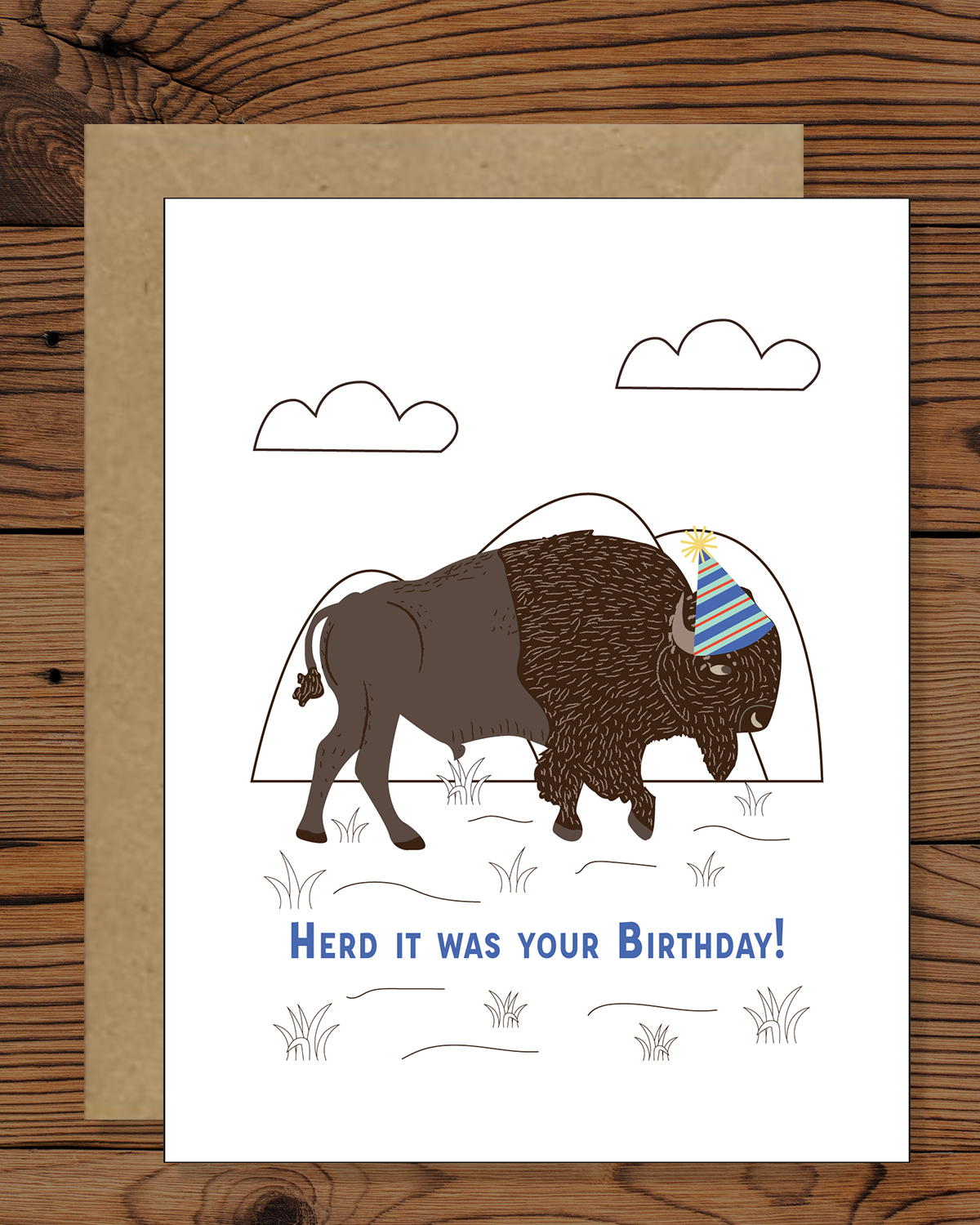 Heard it's your Birthday Greeting Card | Bison Card