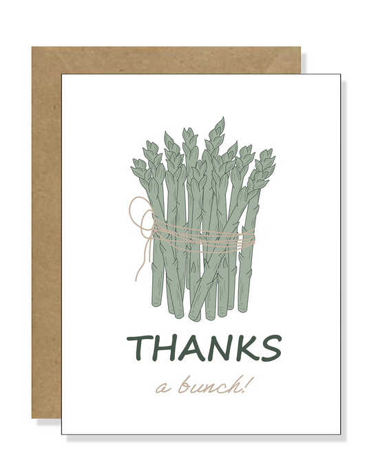 Asparagus Greeting Card| Veggie Greeting Cards | Garden Greeting Cards
